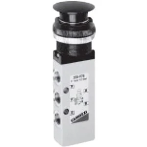 Camozzi - 358975 - Camozzi 5/2 Valve, Push Button