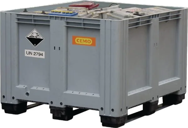 Cemo - 8322 - Pallet Box Plastic Grey 610L Capacity 450kg