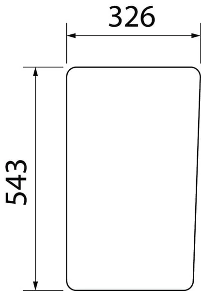 CNH - 85801623 - Glass Front Lower LH