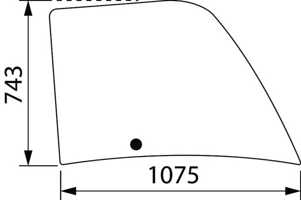 CNH - 85806270 - Door Glass