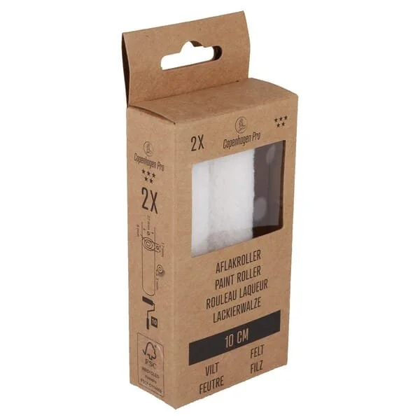 Copenhagen Pro - 2331043 - Paint Roller V Star, Felt 5mm 10cm (2x)