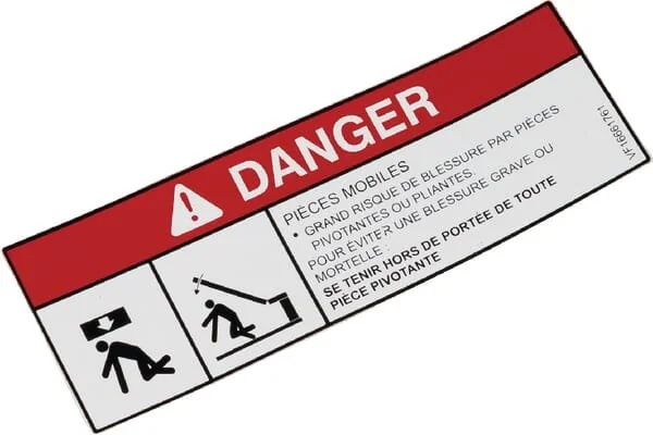 Deutz Fahr - VF16661761 - Warning Decal