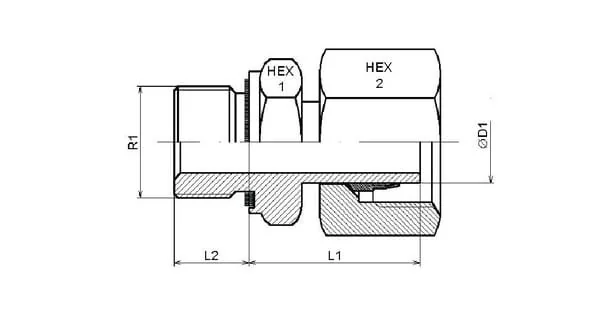 Dicsa - EGESD12LR12WDRVS - Coupling WD 12L R1/2 Stainless Steel
