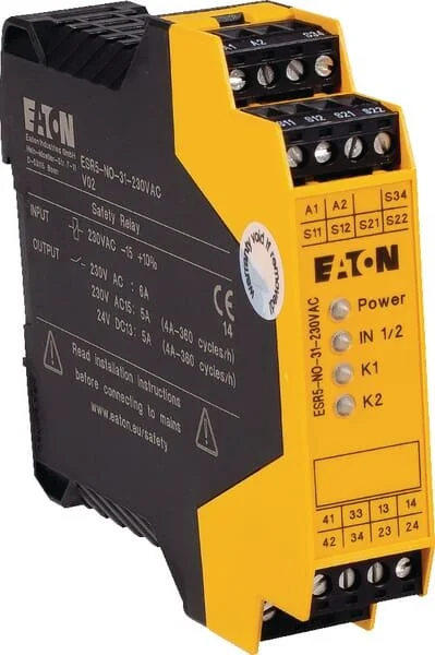 Eaton - ESR5NO31230VAC - Safety Relay, 1 Channel