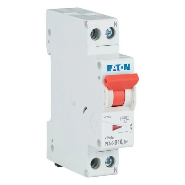Eaton - PLN6B101N - Miniature Circuit Breaker 10A,1P+N,B