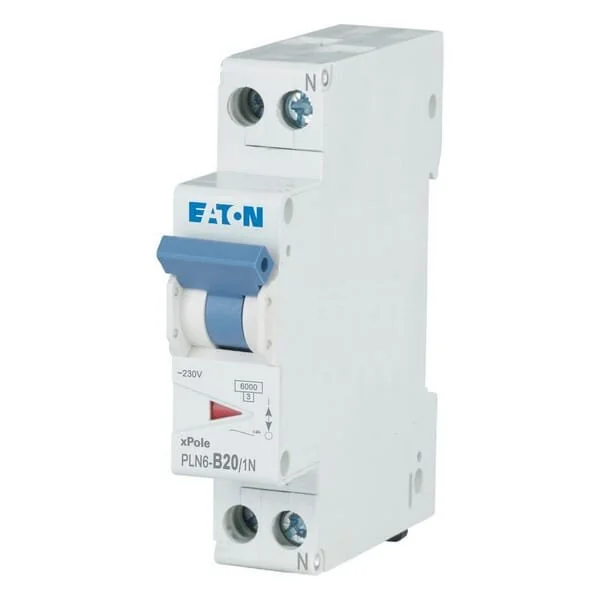 Eaton - PLN6B201N - Miniature Circuit Breaker 20A,1P+N,B