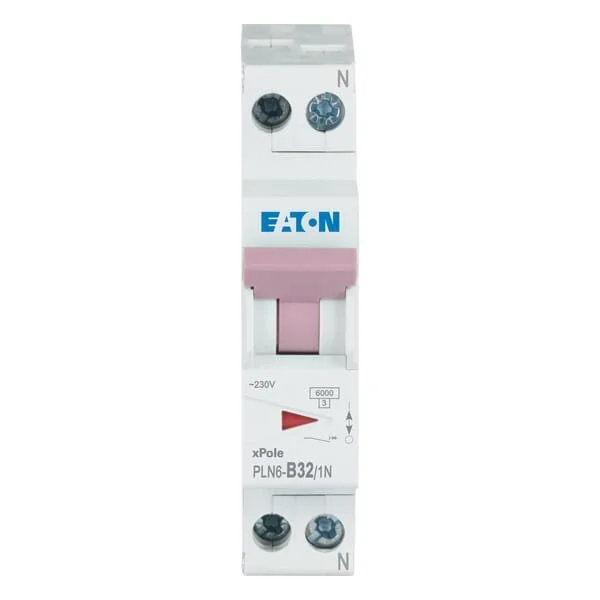 Eaton - PLN6B321N - Miniature Circuit-Br 32A,1P+N,B