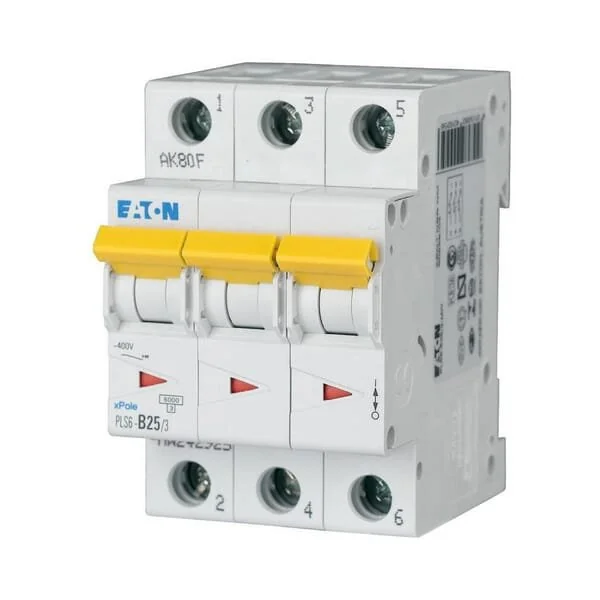 Eaton - PLS6B253 - Miniature Circuit Breaker 25A.3P,B