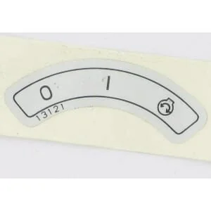 Etesia - 13121 - Sticker Ignition Switch