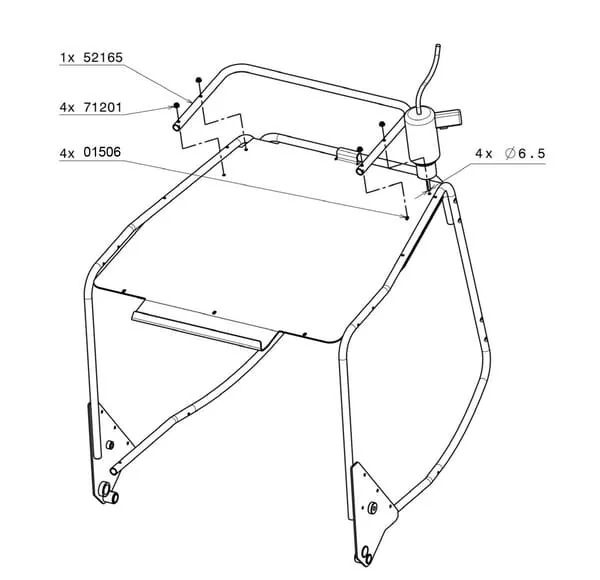 Etesia - 52165 - Rear Box Bow