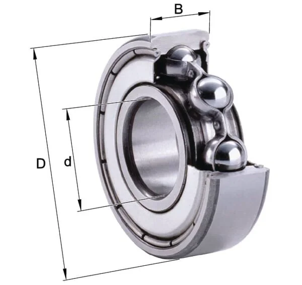Fag - 6308CZC3 - Deep Groove Ball Bearing INA/FAG