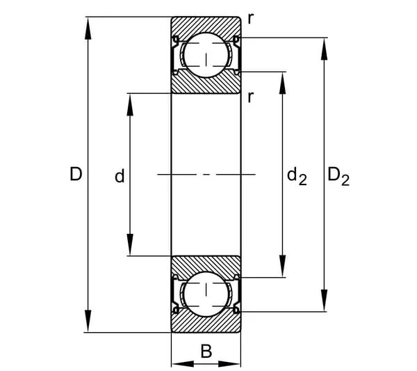 Fag - 6310ZZ - Deep Groove Ball Bearing INA/FAG