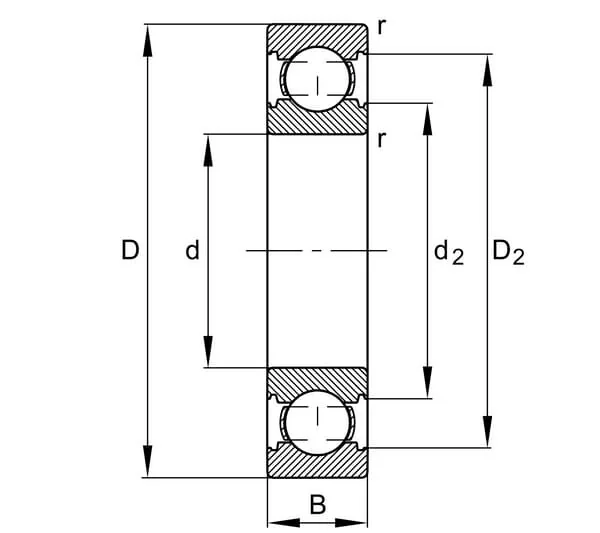 Fag - 6311C3 - Deep Groove Ball Bearing INA/FAG