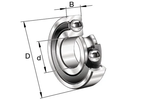Fag - 63172RSRC3 - Deep Groove Ball Bearing INA/FAG