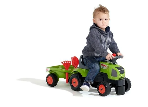 Falk - 1012B - Claas Baby Tractor With Trailer