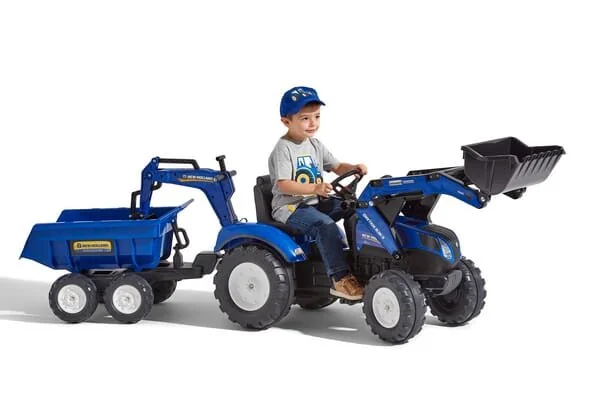 Falk - 3090W - New Holland Backhoe With Excavator And Maxi Tipping Trailer