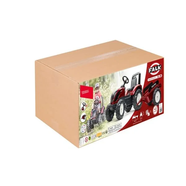 Falk - 4000AB - Valtra Tractor With Trailer
