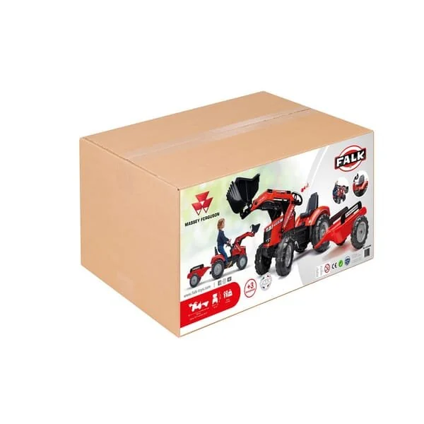 Falk - 4010AM - Massey Ferguson S8740 Pedal Digger With Trailer