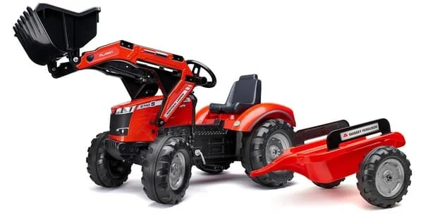 Falk - 4010AM - Massey Ferguson S8740 Pedal Digger With Trailer