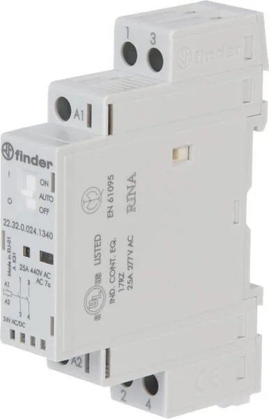 Finder - 223200241340 - Contactor 2M 25A 24VU