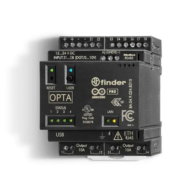 Finder - 8A0490248300 - Programmable Logic Relay 8 Inputs/4 Outputs 12 DC