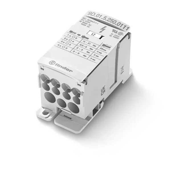 Finder - 9D0151750210 - High Current Terminal Block 175A 2 Inputs/10 Outputs