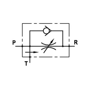FluidPress - FPRFU34R - 3 Way Flow Control Free Revers