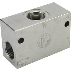 FluidPress - VT20001 - Shuttle Valve S-12-3/4" BSP