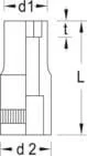 Gedore - 2011 - Socket Wrench 1/4 inches-11mm