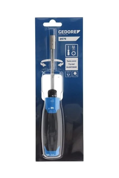 Gedore - 2675 - Screw Driver With Ratchet Bit