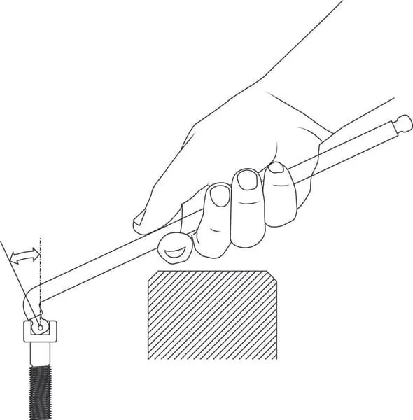 Gedore - 42DKEL3 - Hex Key XL, Double Ball End 3mm