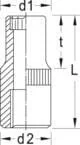 Gedore - D209 - Socket Wrench Insert 12-Hook 1