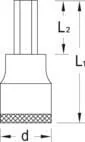 Gedore - IN19L12140 - Hex Socket L12x140