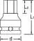 Gedore - INK2122 - Impact Bit Socket 22mm