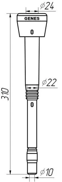 GENES - 1580GS04 - Milking Liners Adapter Alfa Laval 960016, Agromilk Czech Republic, Interpuls Italy