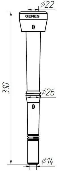 GENES - 1580GS09 - Milking Liners Adapter SAC 15010