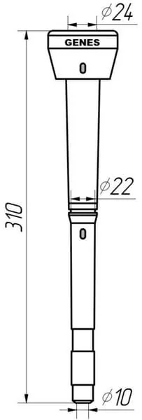 GENES - 1580SGS04 - Milking Liners Silicone Adapter Alfa Laval 960016, Agromilk Czech Republic