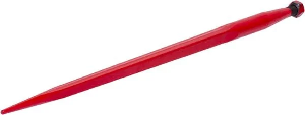 Gopart - FT38 - Loader Tine, Straight, Square Section 44x1100mm, Pointed Tip With M28x1.5mm Nut, Red