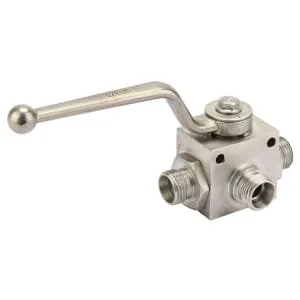 Gopart - KH3KS08LN - Ball Valve L-Form 3 Way