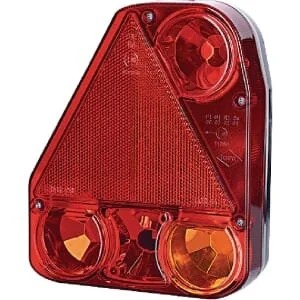 Gopart - LA45008 - Rear Light LH Rectangular, 12/, Red/Orange