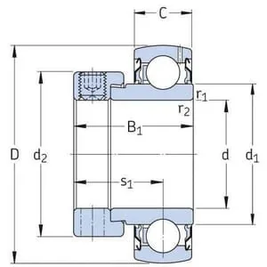 Gopart - SA209 - Deep Groove Ball Bearing