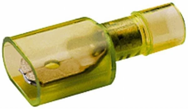 Hella - 8KW744705003 - Terminal Blade Male, Yellow, 4-6mm² 6.3x0.8mm, Blister (25x)