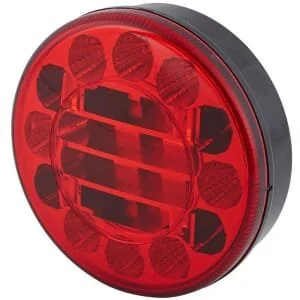 Hella ValueFit - 2SB357027011 - Brake Light LED, Round, 10/, Red, Bolt On, 24 LED's