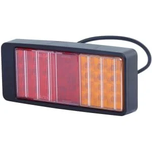 Hella ValueFit - 2VB357020001 - Rear Light LED, Rectangular, 9/10/30/, Red/Amber, Bolt On, MM, 27 LED's