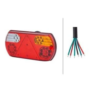 Hella ValueFit - 2VP357016021 - Rear Light RH LED, Rectangular, Red/Amber/Transparent, Bolt On