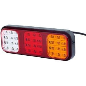 Hella ValueFit - 2VP357018001 - Rear Light LED, Rectangular, 12/, Red/Amber/White, Bolt On, MM
