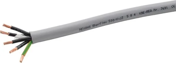 Helukabel - Z54 - Cable 5x4mm², Grey, PVC, Per m