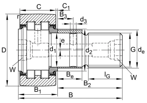 Ina - PWKRE402RSXL - Track Roller