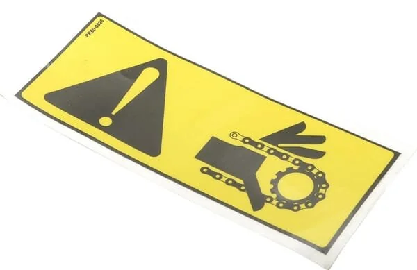 JF - 81PR800826 - Decal Warning: Chain Transmission