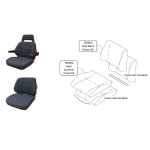 Kab Seating - SK162803 - Back Cover Kit STORM